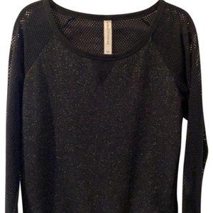 Lorna Jane Black Harper Activewear Long Sleeve Top - Large $80+tax *EUC